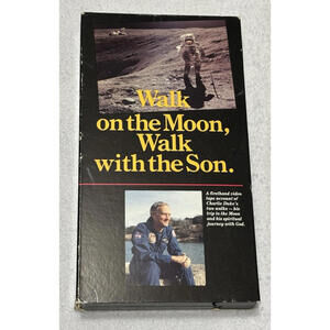 WALK ON THE MOON, WALK WITH THE SON Astronaut Charlie Duke VHS || pre-owned